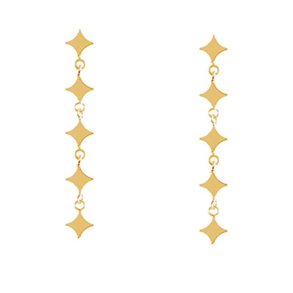 Linear Geo Sparkles Earrings - Picture 1 of 2